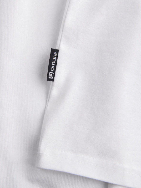 Ombre Clothing Bijela muška majica Ombre Clothing