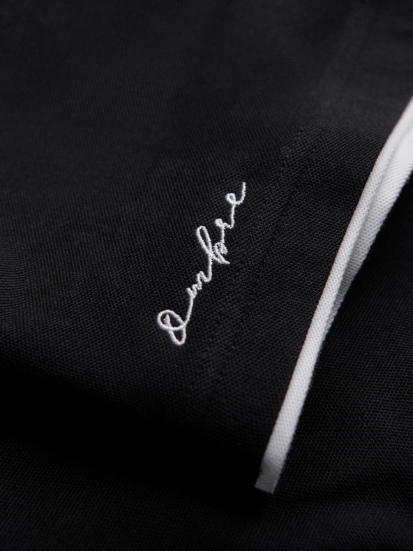 Ombre Clothing Crna muška polo majica Ombre Clothing