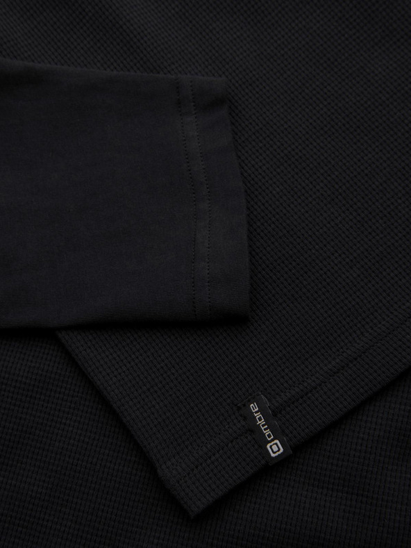 Ombre Clothing Crna muška osnovna majica s džepom Ombre Odjeća