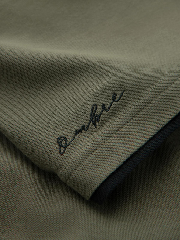 Ombre Clothing Zelena muška polo majica Ombre Clothing