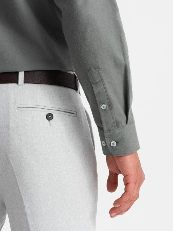 Ombre Clothing Ombre odjeća Kaki muška košulja