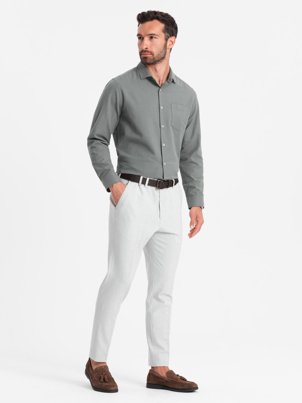 Ombre Clothing Ombre odjeća Kaki muška košulja