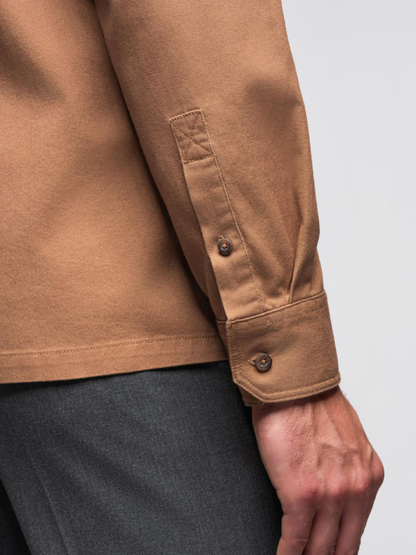 Ombre Clothing Smeđa muška košulja Ombre odjeća