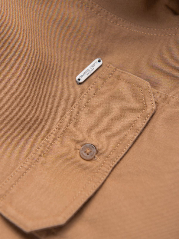 Ombre Clothing Smeđa muška košulja Ombre odjeća