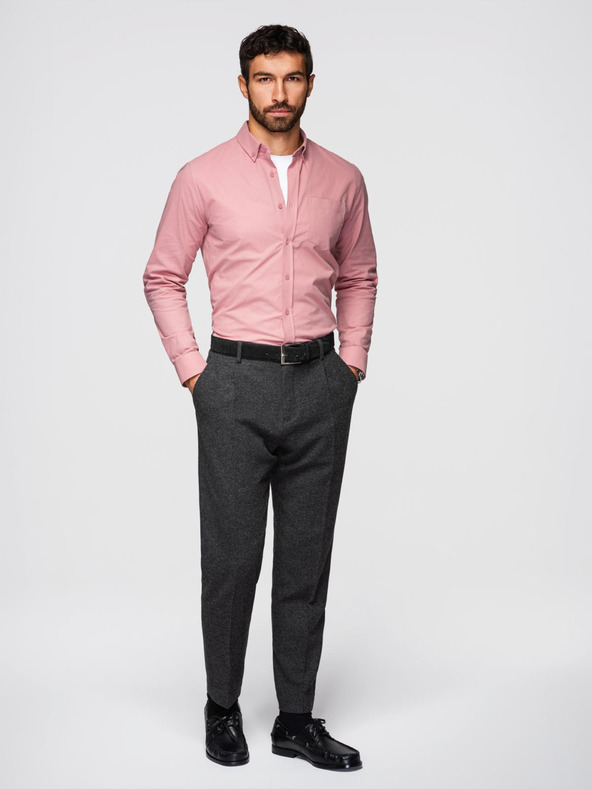 Ombre Clothing Ombre Clothing ružičasta muška košulja