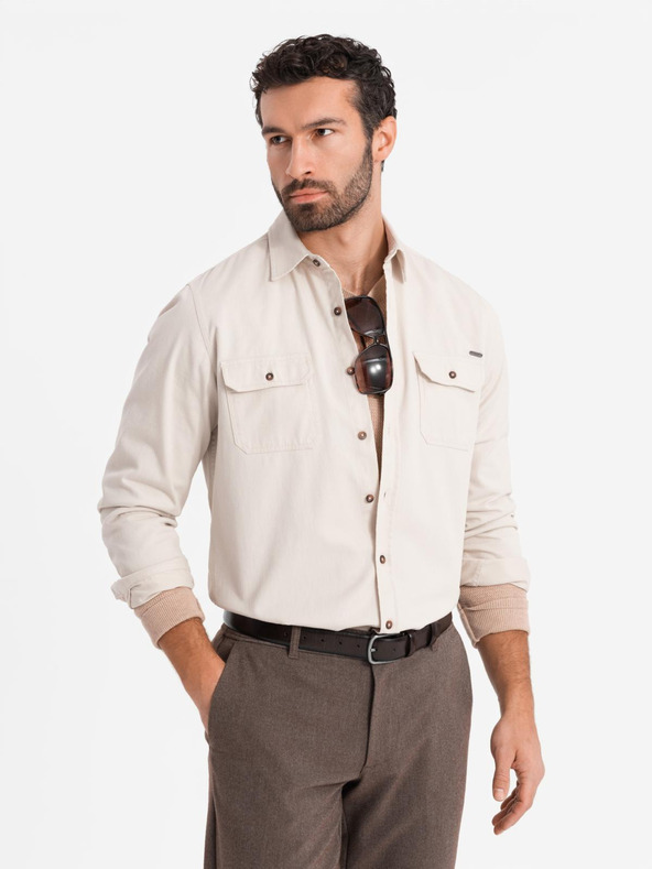 Ombre Clothing Ombre Clothing Krem muška majica