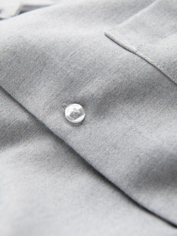 Ombre Clothing Svijetlo siva muška tigrasta košulja Ombre Clothing