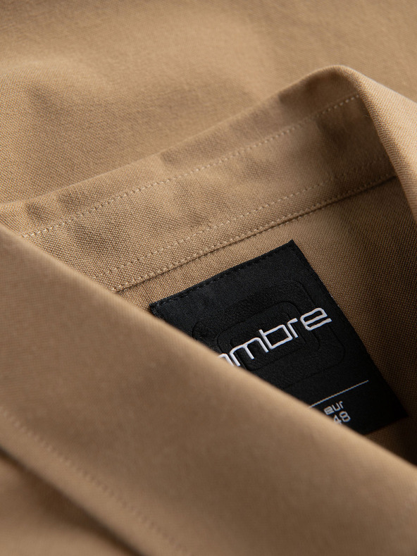 Ombre Clothing Ombre odjeća Muška svijetlosmeđa košulja