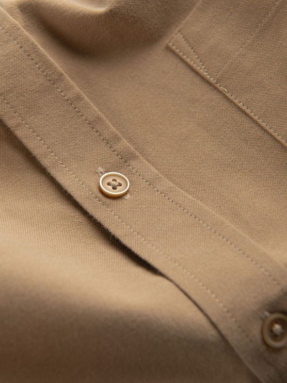 Ombre Clothing Ombre odjeća Muška svijetlosmeđa košulja