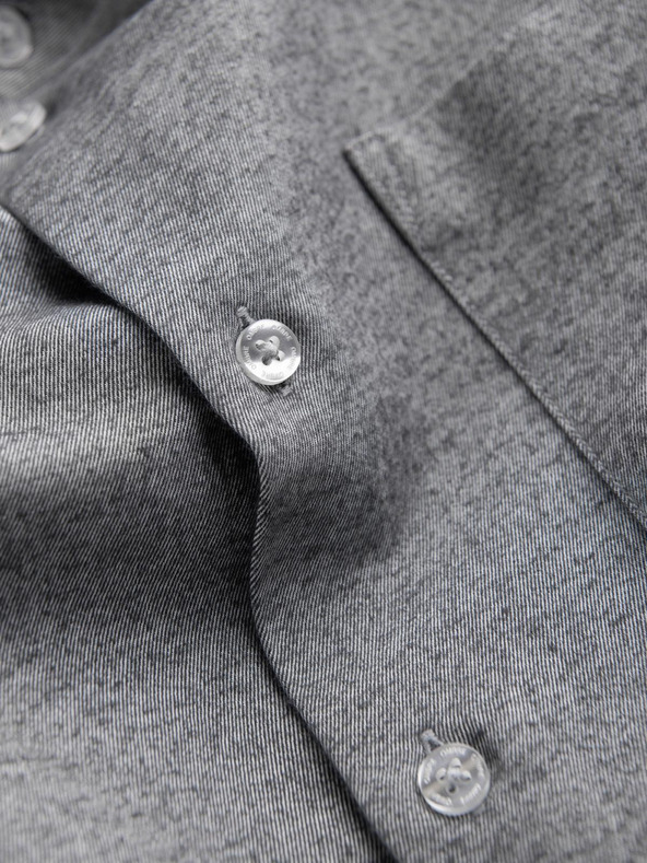 Ombre Clothing Svijetlo siva muška tigrasta košulja Ombre Clothing