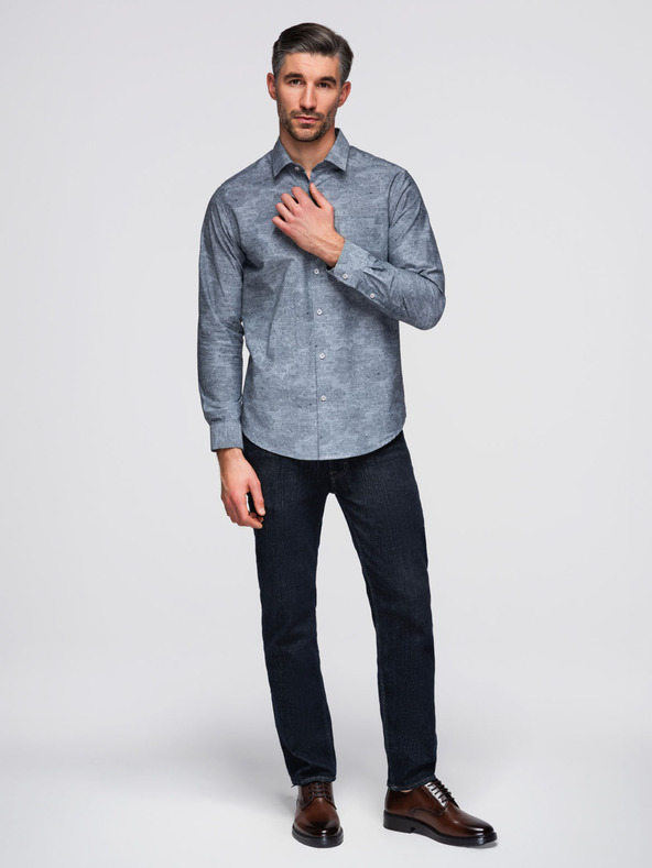 Ombre Clothing Siva muška košulja s uzorkom Ombre Clothing