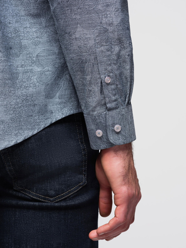 Ombre Clothing Siva muška košulja s uzorkom Ombre Clothing