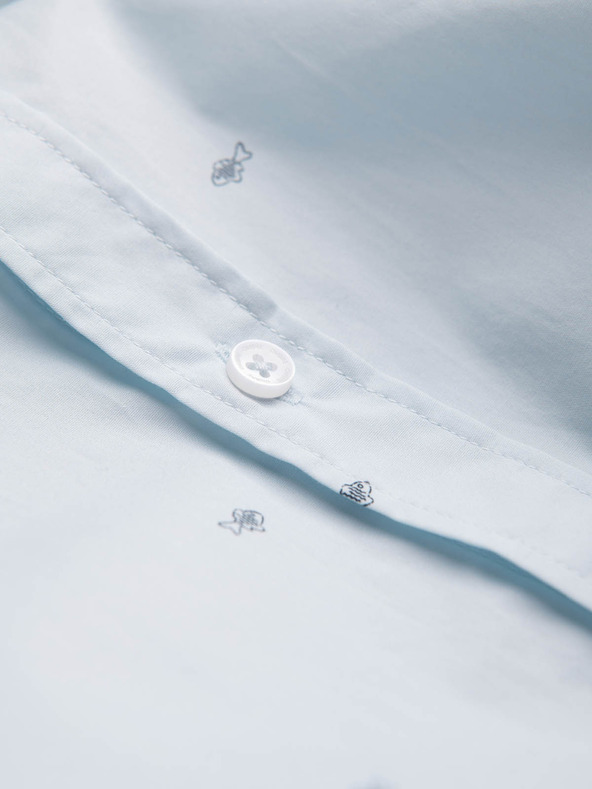 Ombre Clothing Svijetloplava muška košulja s uzorkom Ombre Clothing