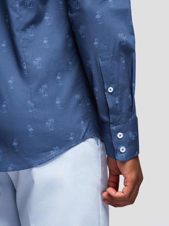 Ombre Clothing Tamnoplava muška košulja s uzorkom Ombre Clothing