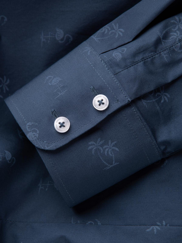 Ombre Clothing Tamnoplava muška košulja s uzorkom Ombre Clothing