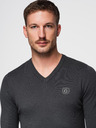 Ombre Clothing Tamno sivi muški pulover Ombre Clothing