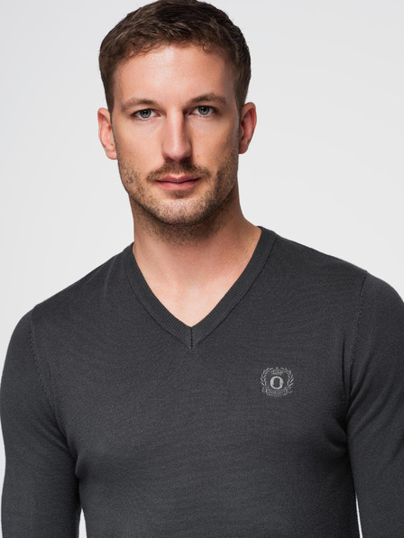 Ombre Clothing Tamno sivi muški pulover Ombre Clothing