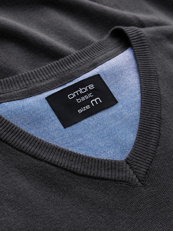 Ombre Clothing Tamno sivi muški pulover Ombre Clothing