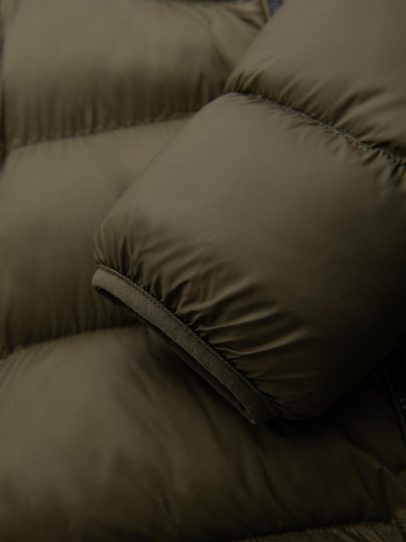 Ombre Clothing Tamnozelena muška prošivena zimska jakna Ombre Clothing