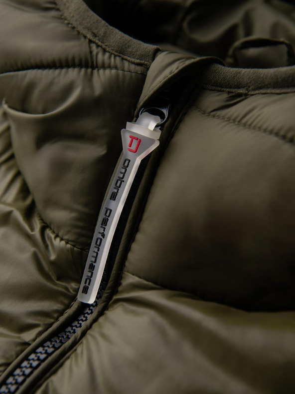 Ombre Clothing Tamnozelena muška prošivena zimska jakna Ombre Clothing