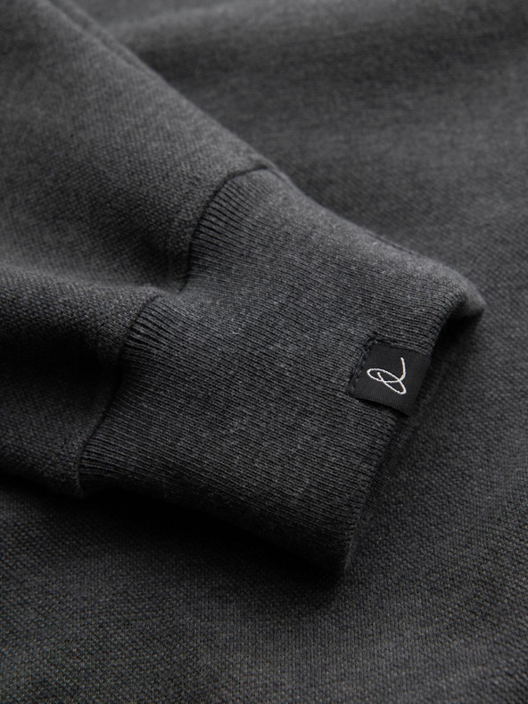 Ombre Clothing Siva muška osnovna majica s kragnom Ombre Clothing