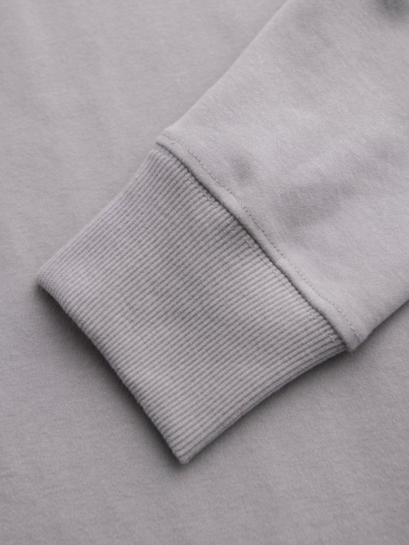 Ombre Clothing Svijetlo sivi muški sweatshirt s kragnom Ombre Clothing