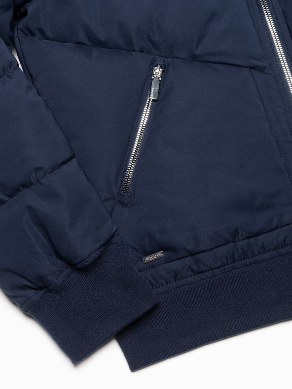 Ombre Clothing Tamnoplava muška prošivena bomber jakna Ombre Clothing