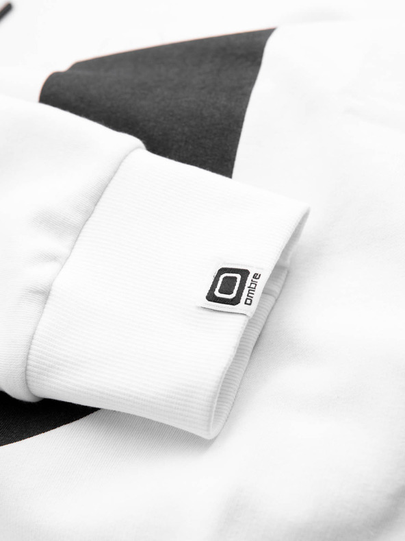 Ombre Clothing Bijela muška majica s printom Ombre Clothing