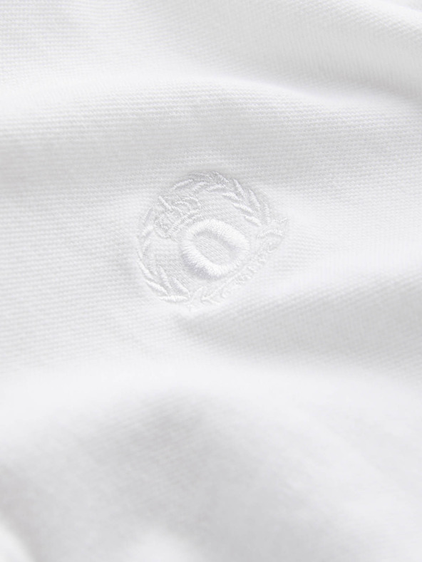 Ombre Clothing Bijela muška base polo majica Ombre Clothing