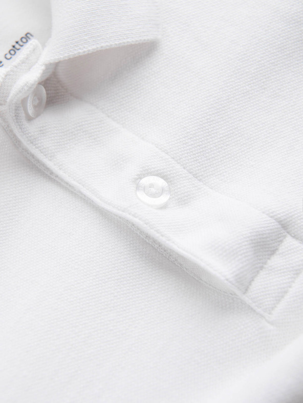 Ombre Clothing Bijela muška base polo majica Ombre Clothing