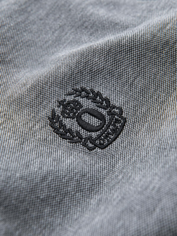 Ombre Clothing Crna muška tigrasta polo majica Ombre Clothing