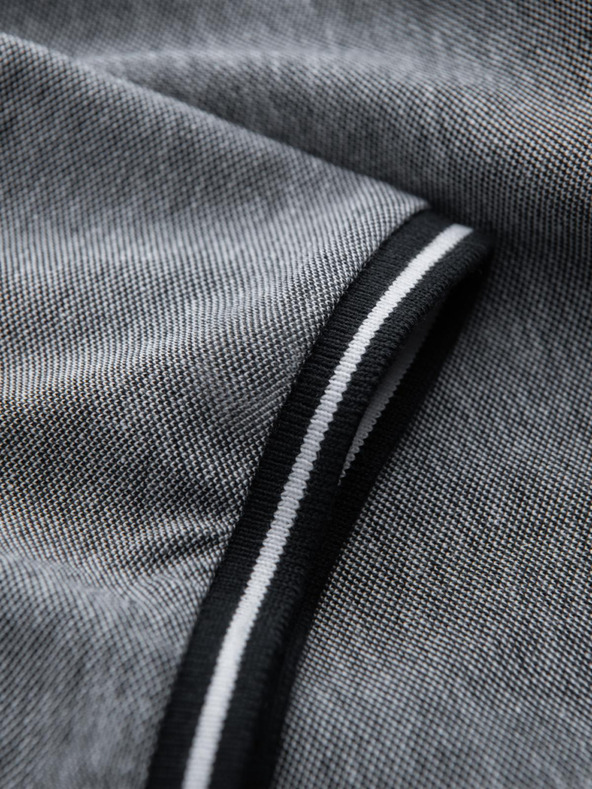 Ombre Clothing Crna muška tigrasta polo majica Ombre Clothing