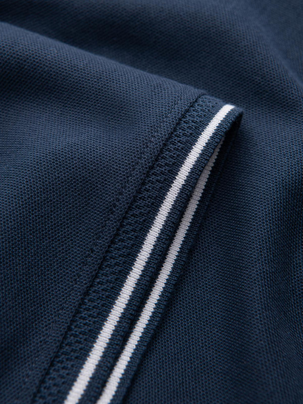 Ombre Clothing Tamnoplava muška polo majica bez gumba Ombre Clothing