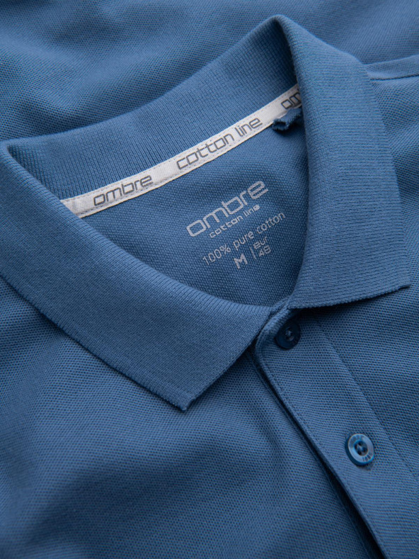 Ombre Clothing Plava muška polo majica Ombre Clothing