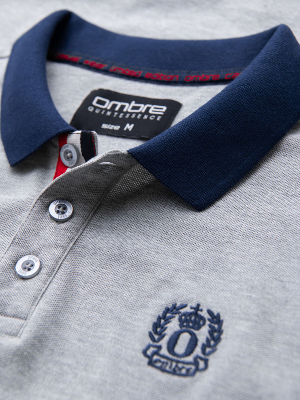 Ombre Clothing Ombre Clothing siva muška polo majica