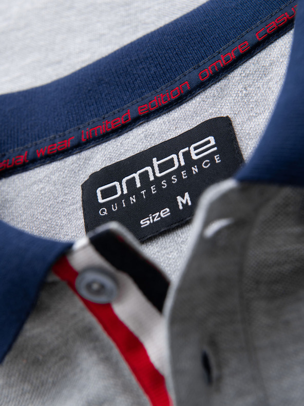 Ombre Clothing Ombre Clothing siva muška polo majica