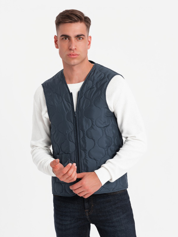 Ombre Clothing Ombre Clothing muški kaput na jedno kopčanje s ovratnikom i podkaputom