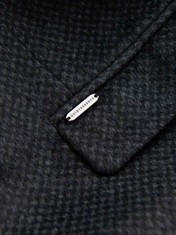 Ombre Clothing Muška Ombre odjeća V2 kaput s patentnim zatvaračem od mješavine vune OM-COWC-0121