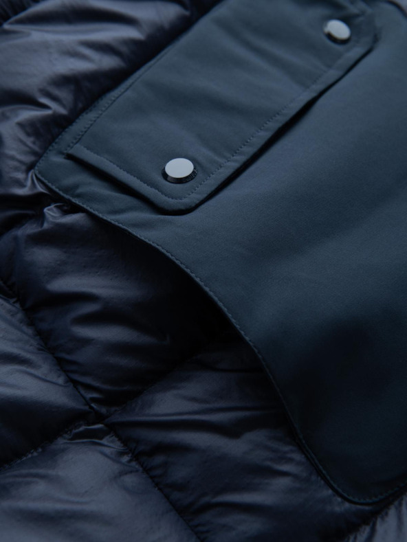 Ombre Clothing Ombre Clothing muška prošivena duga jakna s velikim džepovima