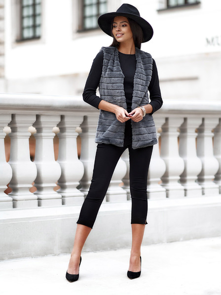 Edoti EDOTI Ženski prsluk, tamno sivi