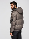 Ombre Clothing Muška topla jakna s rebrastim rubovima Ombre Clothing