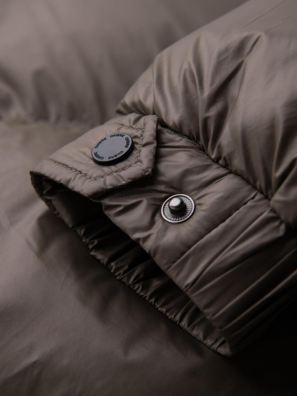 Ombre Clothing Muška topla jakna s rebrastim rubovima Ombre Clothing