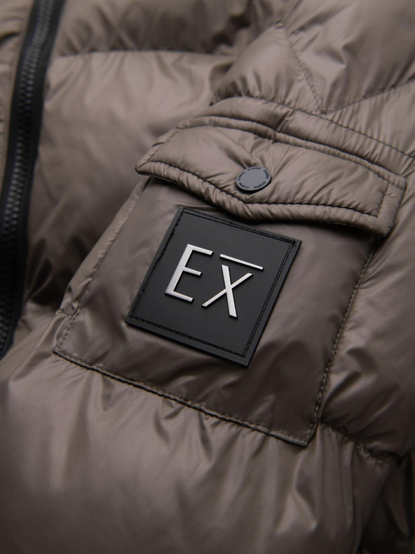 Ombre Clothing Muška topla jakna s rebrastim rubovima Ombre Clothing