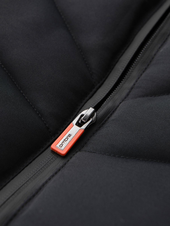 Ombre Clothing Muški prošiveni prsluk s neonskim detaljima Ombre Clothing