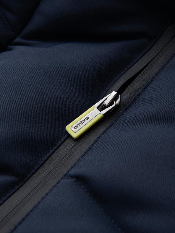 Ombre Clothing Muški prošiveni prsluk s neonskim detaljima Ombre Clothing