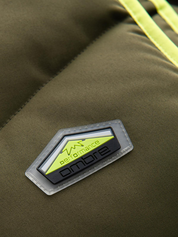 Ombre Clothing Muški prošiveni prsluk s neonskim detaljima Ombre Clothing