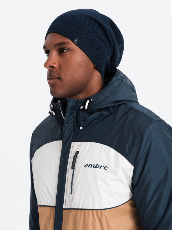 Ombre Clothing Muška pamučna pletena zimska kapa Ombre Clothing