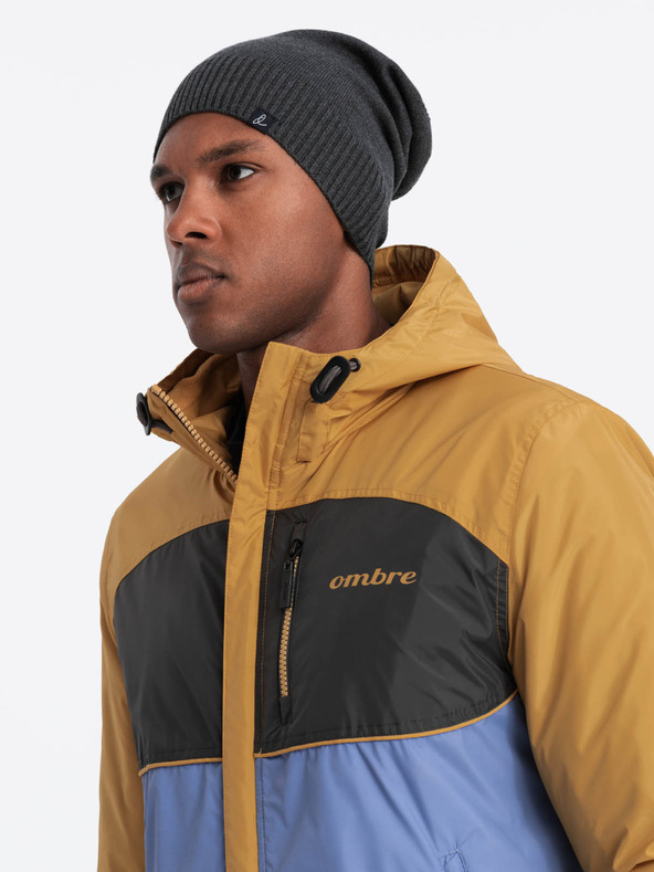 Ombre Clothing Muška pamučna pletena zimska kapa Ombre Clothing