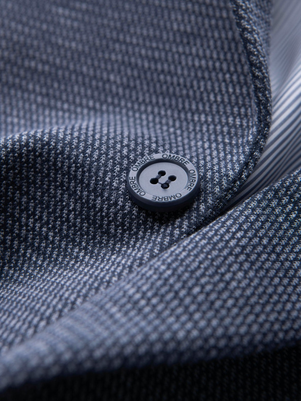 Ombre Clothing Muška strukturirana pletena jakna pripijenog kroja Ombre odjeće