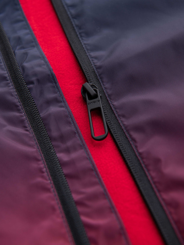 Ombre Clothing Crveno-plava muška sportska jakna Ombre Clothing